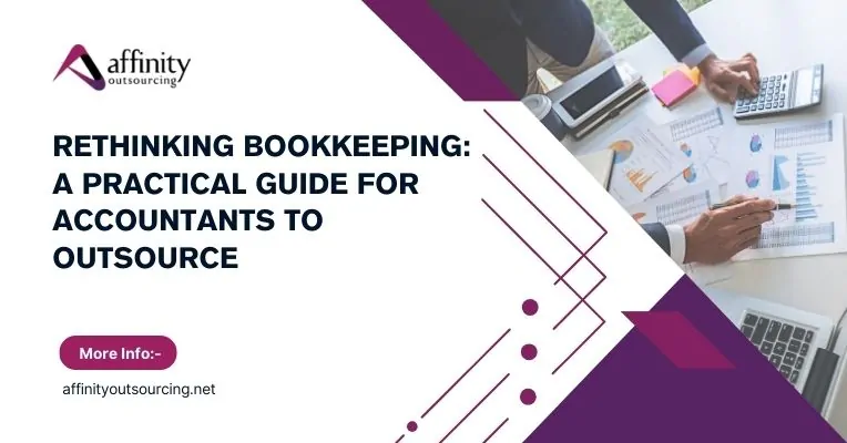 Bookkeeper analysing accounting data